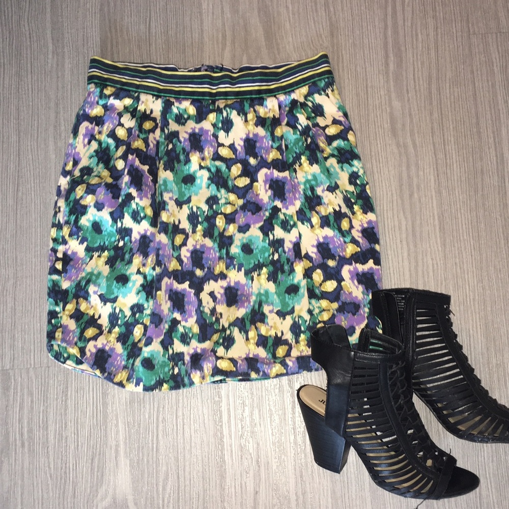 H&M Floral Skirt Size 4