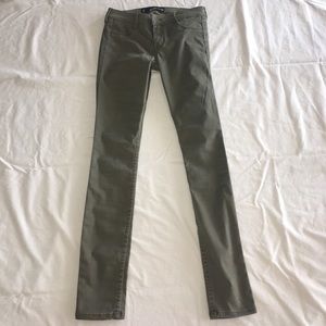 Army green Hollister jeans size 0