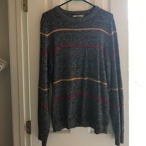 Grey Striped Sweater