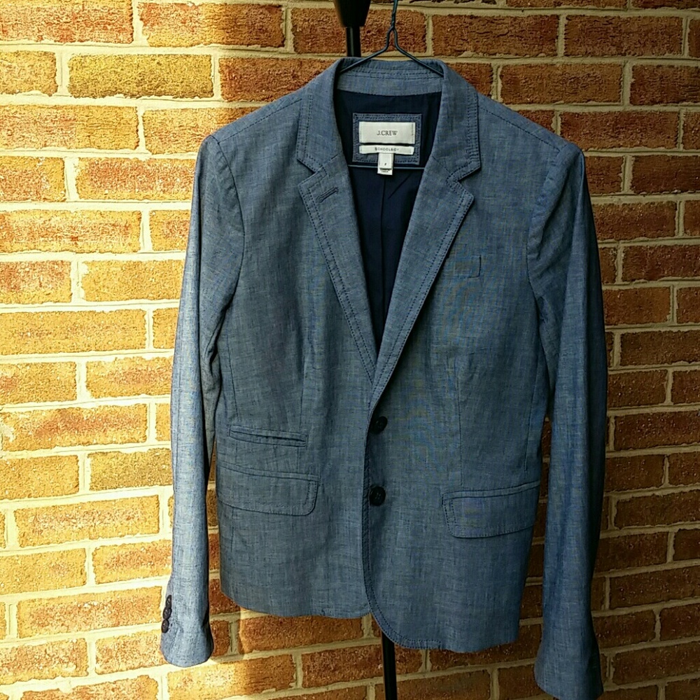 J Crew School boy blazer Chambray