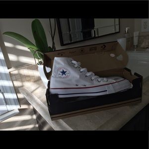 Brand new white converse