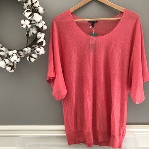 NWT Eileen Fisher Peony Linen Scoopneck Tunic XL