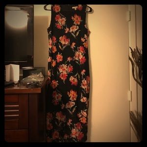 Eva Mendes floral midi dress from NY&Co