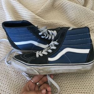 VANS original blue and white high top sneaker