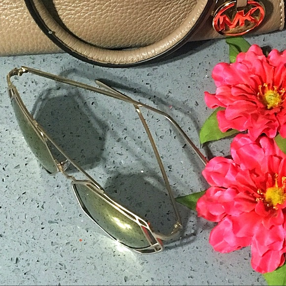 "Temptress" Geometric Double Diamond Aviators - Picture 3 of 4