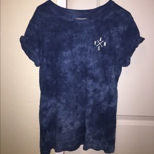 Women's vans tee//blue tie dye//Medium