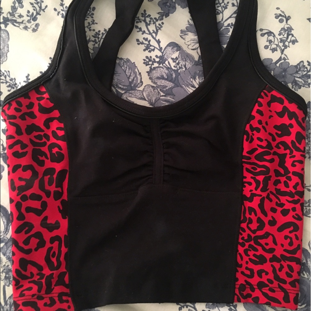Bebe sport cropped workout top
