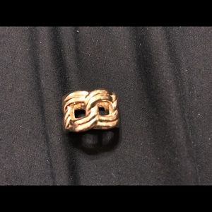 Gold Charlize Chunky Rope Ring