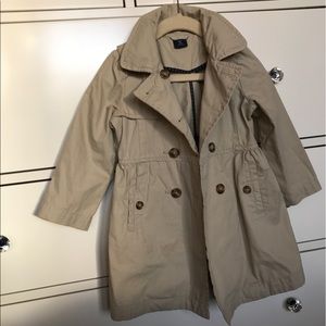 Toddler girl trench