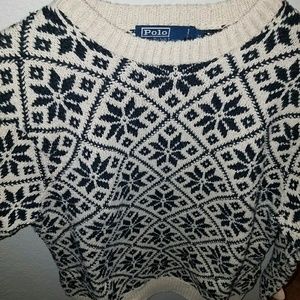 Polo knitted sweater