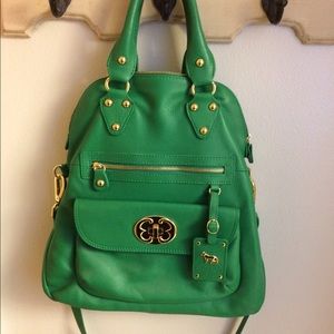 Emma Fox Green Leather Bag