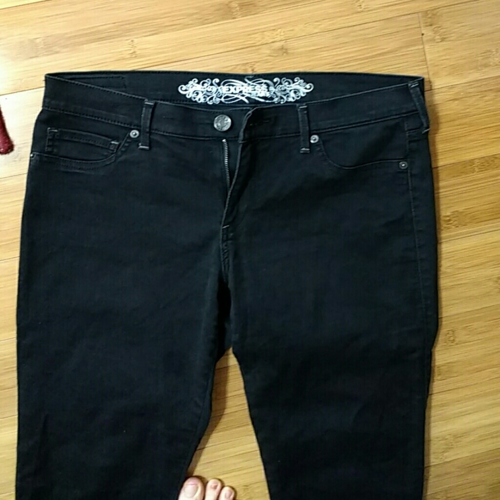 Express stretch jean leggings Stella Low Rise