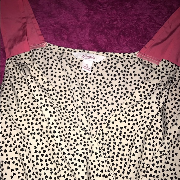 Candies heart polka dot peplum Sz S - Picture 3 of 3