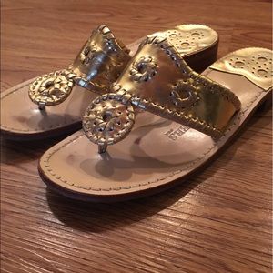 Jack Rogers Whipstich Leather Sandals