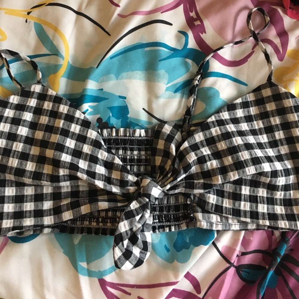 Checkered Crop Top
