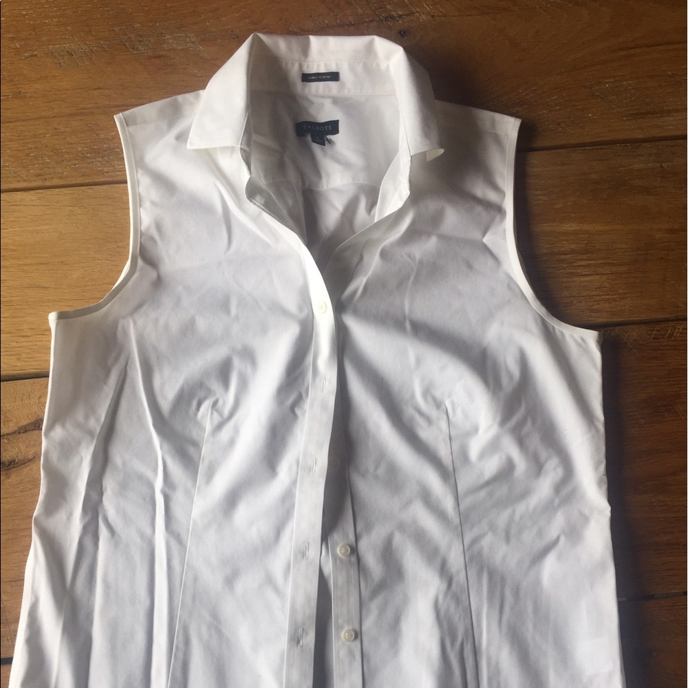 Talbots wrinkle resistant sleeveless blouse