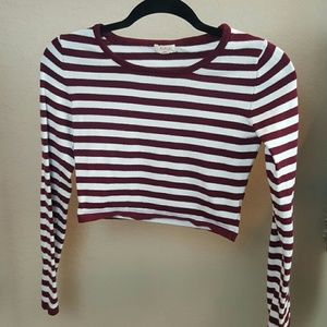 Striped crop top