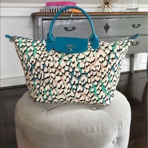 Longchamp Printed Canvas Tote