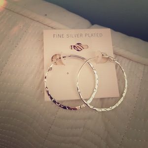Sterling silver hoops