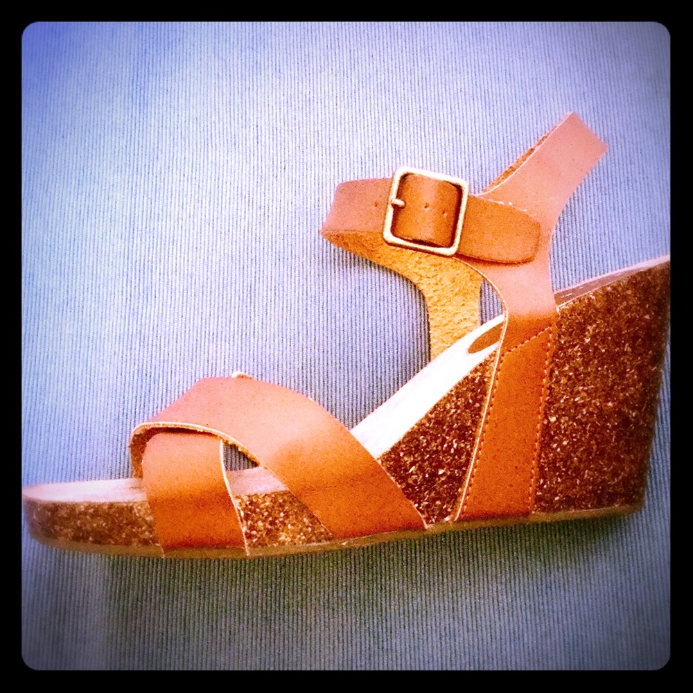 Brown Wedge Sandals