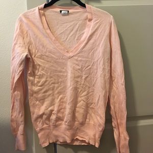 J Crew Pink V-Neck Sweater! Great condition!