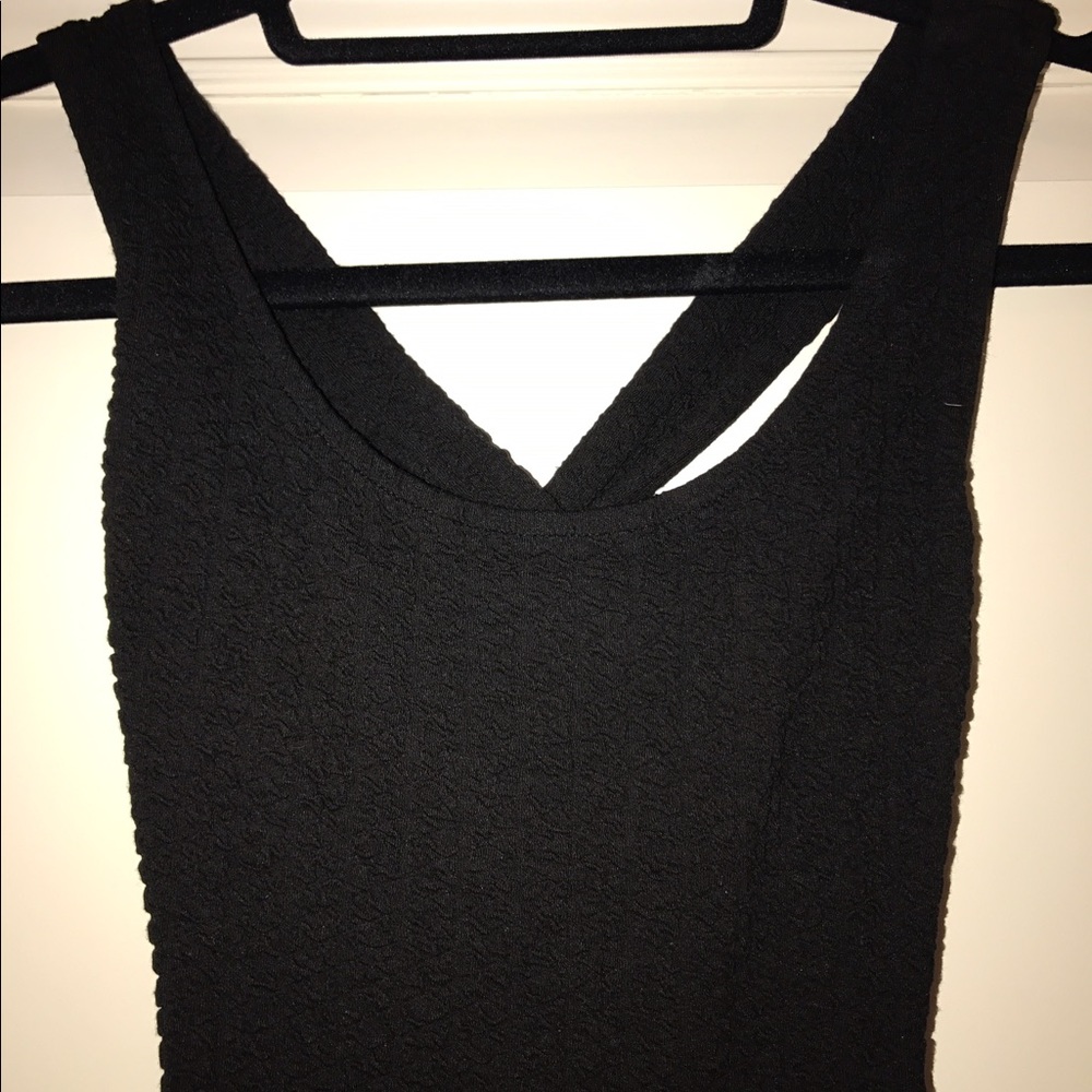 Brandy Melville textured cross back bodycon dress