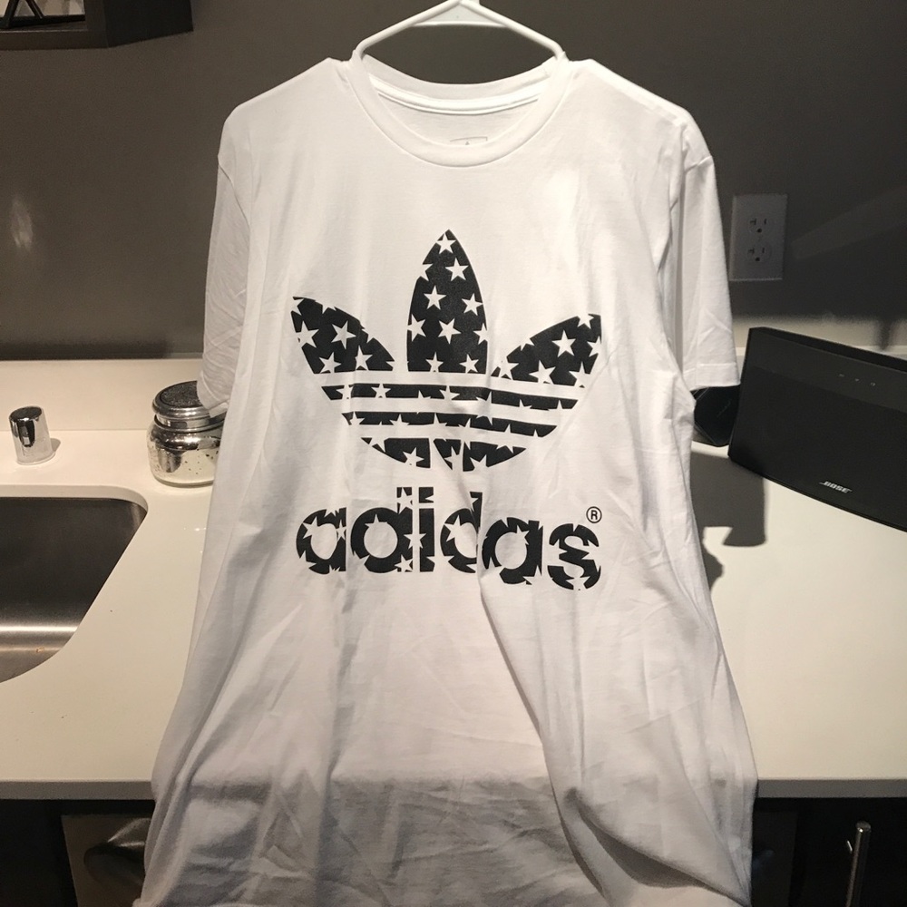 White adidas shirt