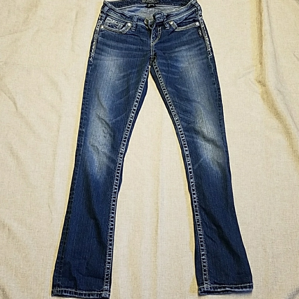 Silver jeans, baby boot, medium wash