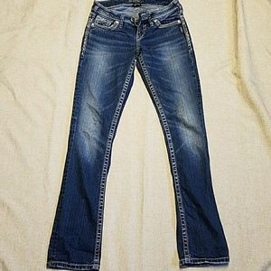 Silver jeans, baby boot, medium wash