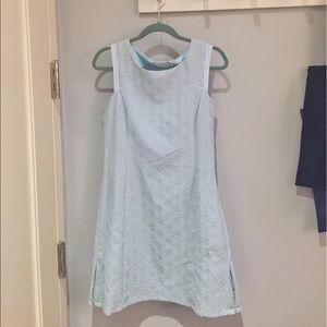 Light blue shift dress