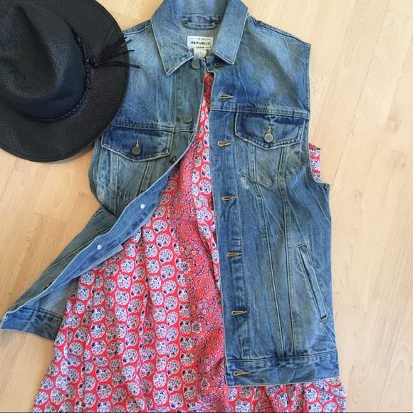 Republic • Denim Vest - Picture 2 of 8