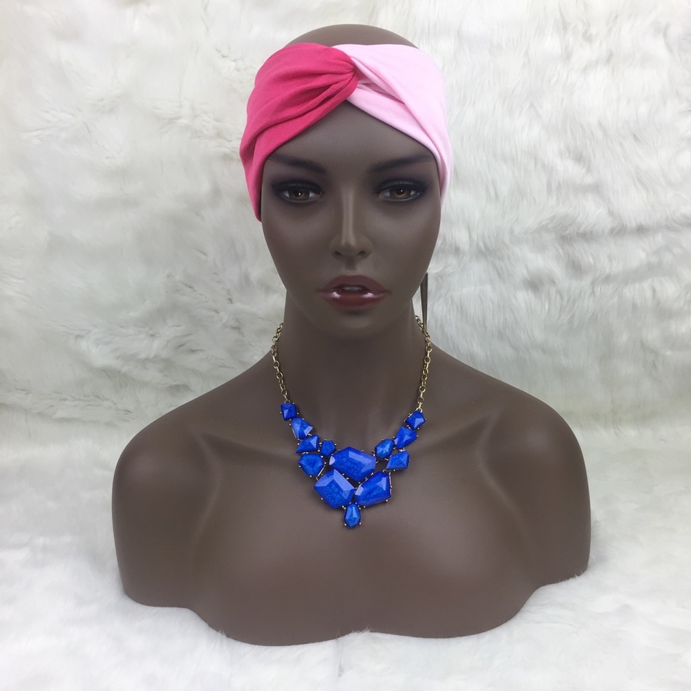 Turban Style Headband Pink