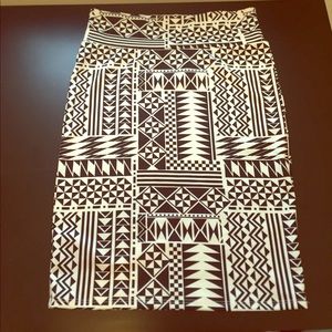 Tribal print LuLaRoe skirt