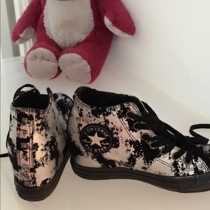 Rockin-Roll metallic style wedge shoes