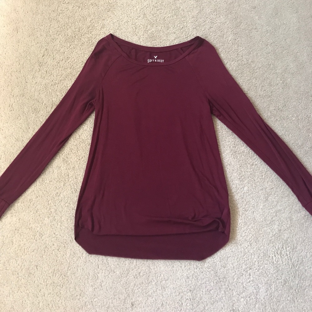 Maroon jegging long sleeve