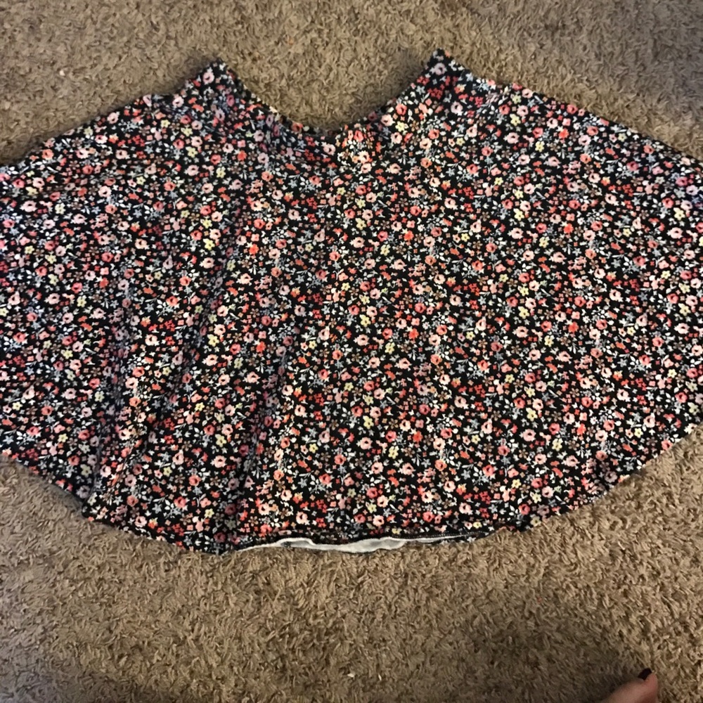 Mini Floral Skater Skirt