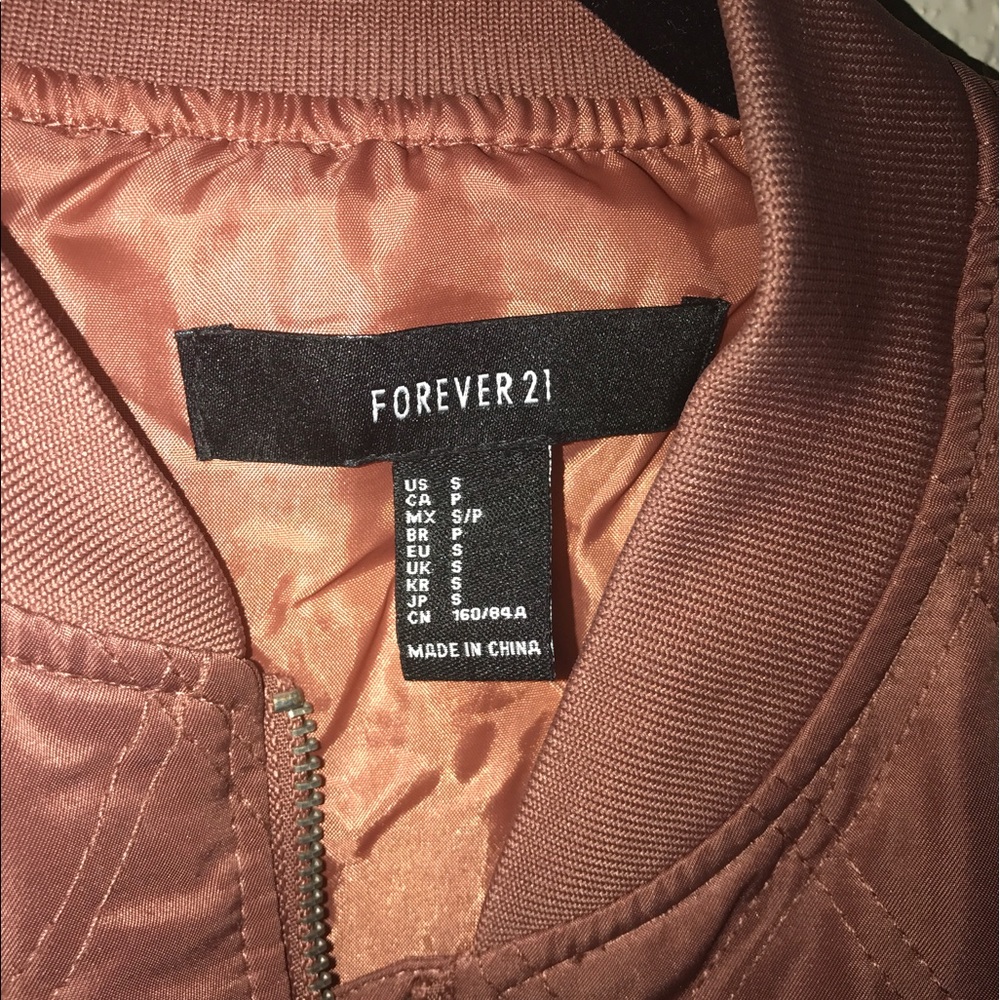 Dusty pink bomber jacket