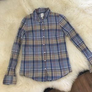 J. Crew Plaid Boyshirt