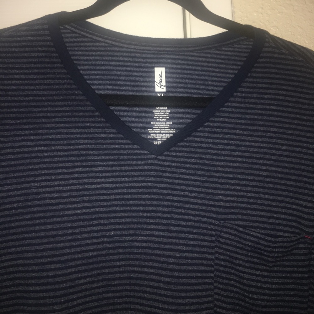 Men's Navy Striped Tee