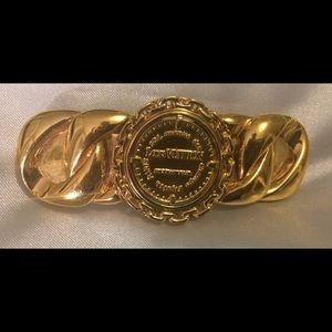AUTHENTIC Golden LOUIS VUITTON LV HAIR BARRETTE