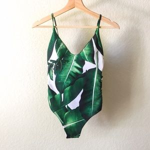 Tropical One Piece Swim Suit