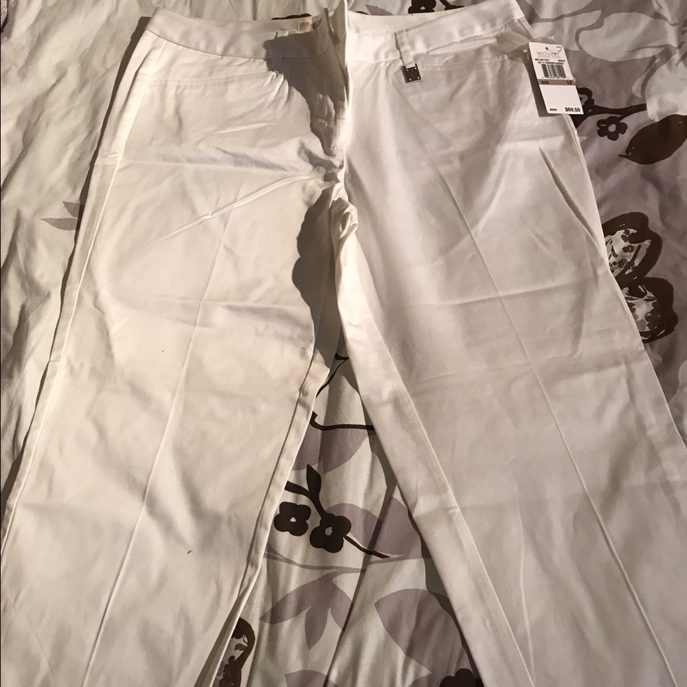 Michael Kors White Crop Pants