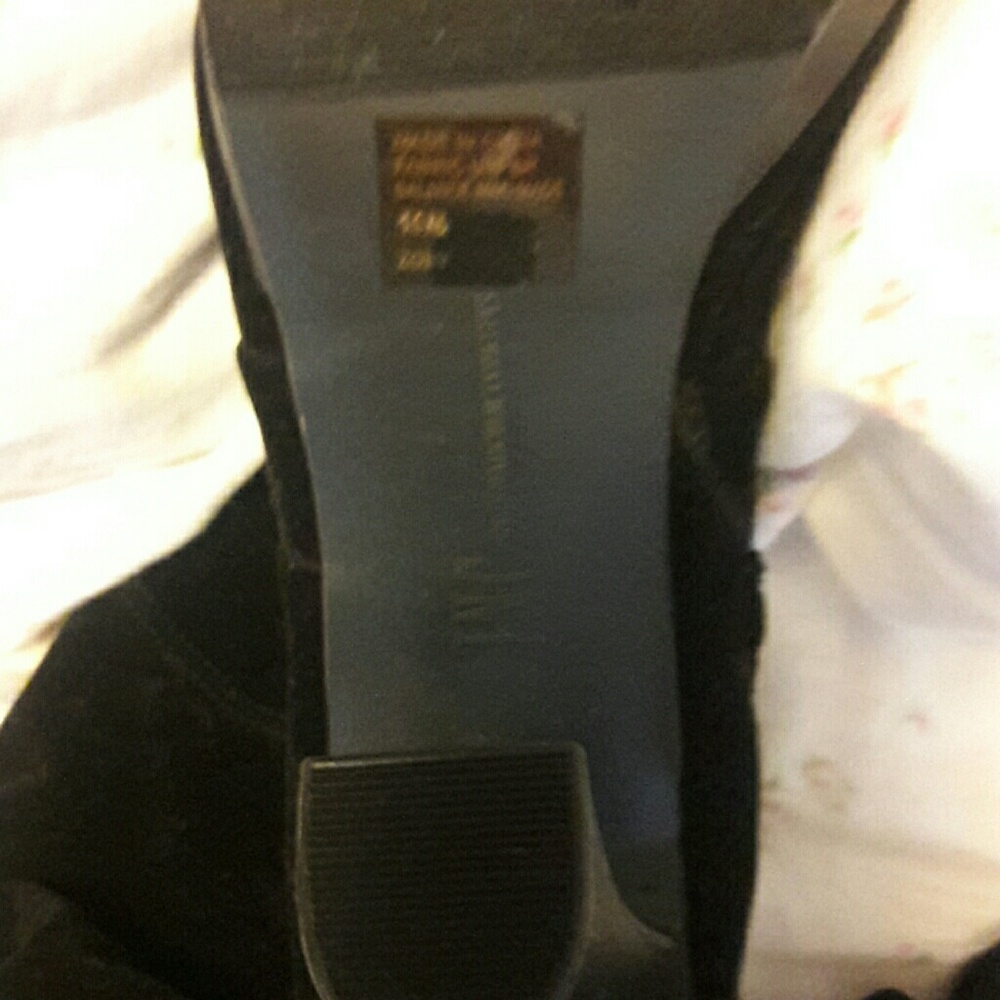 NEW!!!  Suede Black  women's knee high  boots - Picture 8 of 8