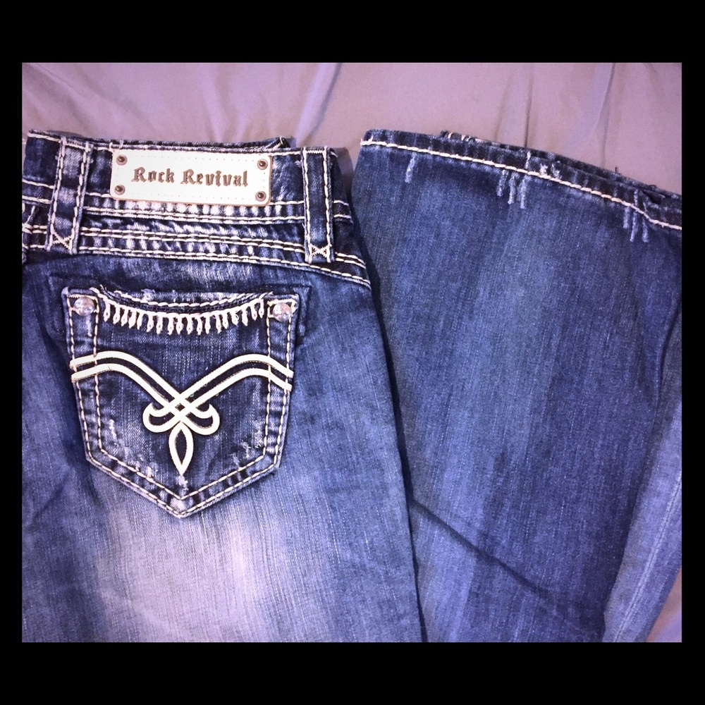 Rock Revival boot cut jeans size 29 inseam 37