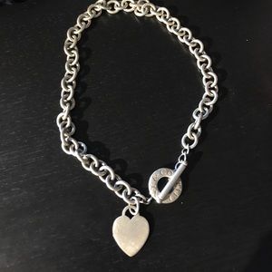 Tiffany & co heart 925 necklace.. rare