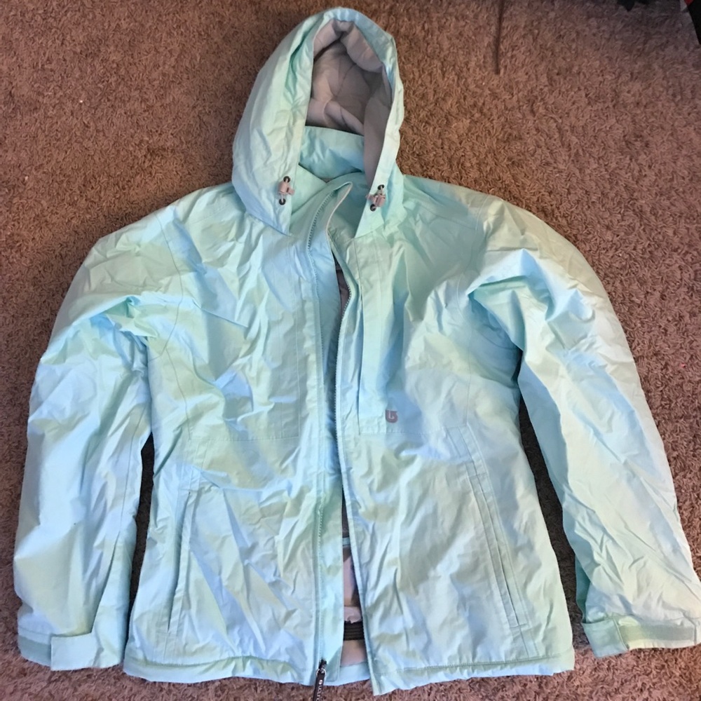 Mint green ski jacket