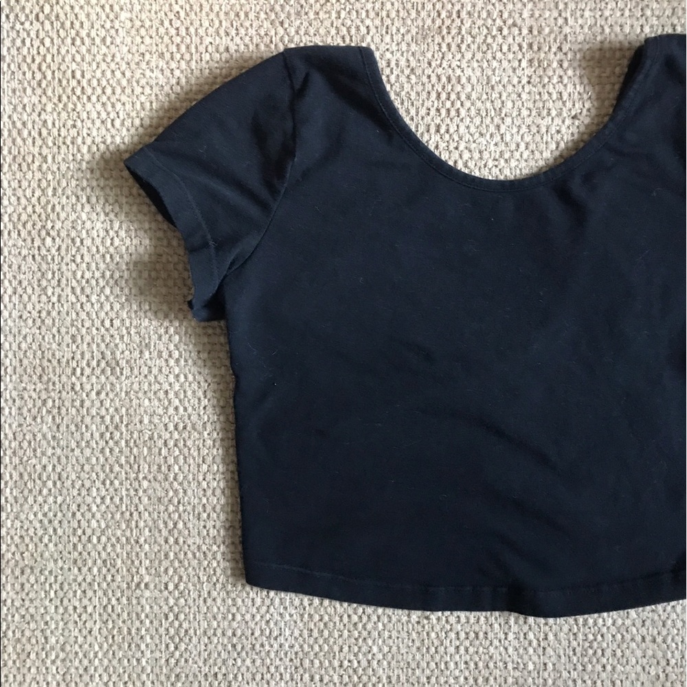 Brandy Melville Black 'Giselle' Crop Top