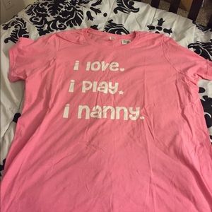 Pink nanny shirt