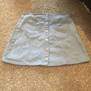 Kendall and Kylie button up jean skirt