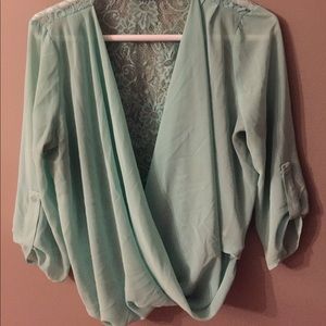Light blue blouse